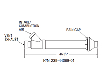 Concentric Vent Terminal Kit for Light Duty Commercial Ultra-Low NOx Power Direct Vent Gas Water Heaters