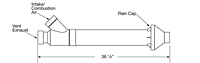 Concentric Vent Kit Termination p/n 239-44069-02 (for 2" vent pipe only)